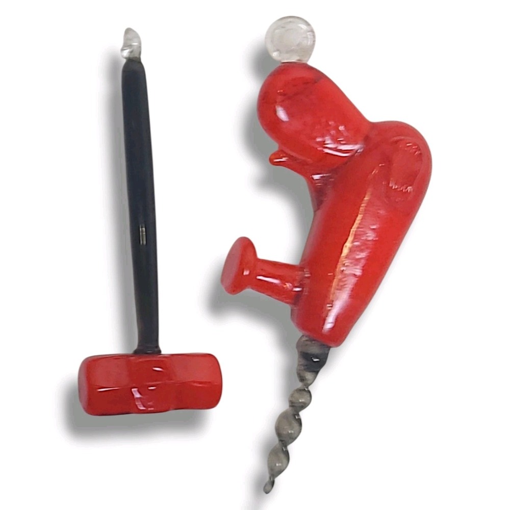 Hand Blown Glass Christmas Ornaments Drill & Hammer Dad Tools
